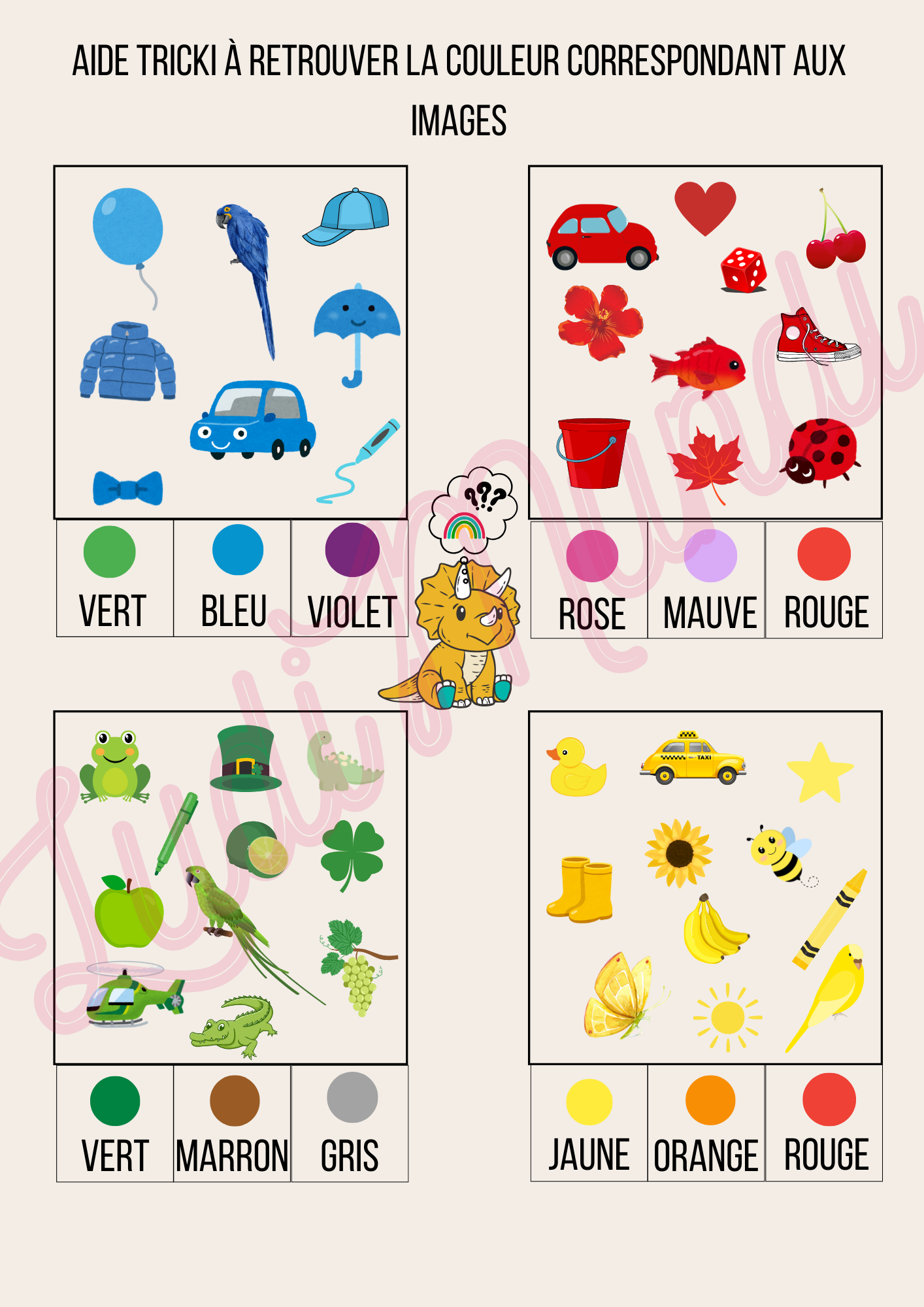 Le cahier d'activités complet pour éveiller les 2-4 Ans avec Tricki le dinosaure
