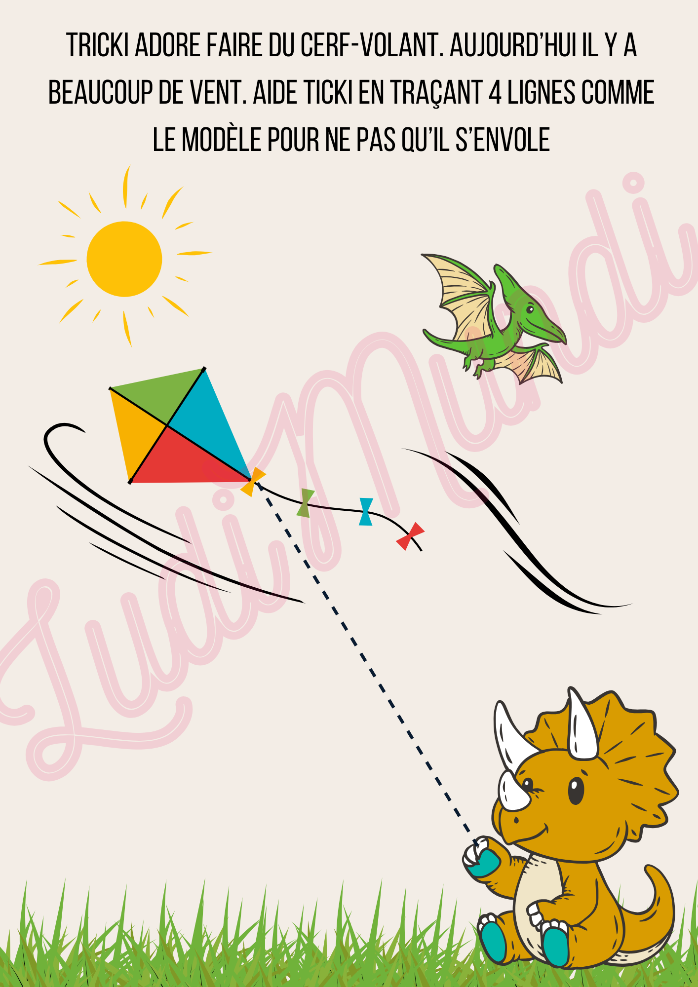 Le cahier d'activités complet pour éveiller les 2-4 Ans avec Tricki le dinosaure
