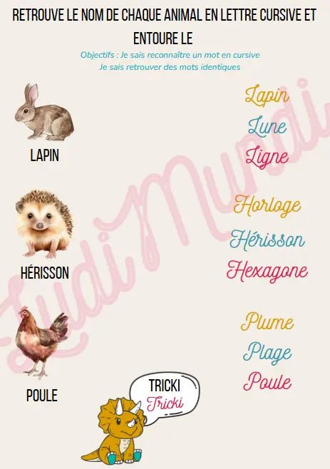 Cahier d’activités de français Petite Section – Apprentissage ludique dès 2 ans - LudiMundi