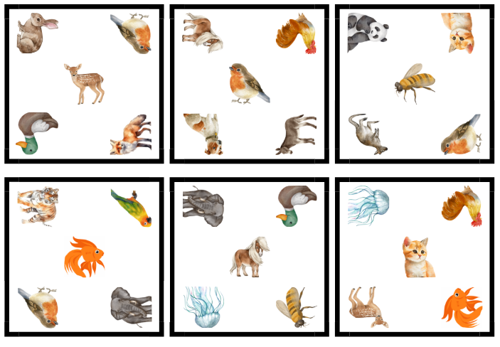 Jeu éducatif animaux cartes à associer - apprendre en s'amusant avec un jeu de rapidité
