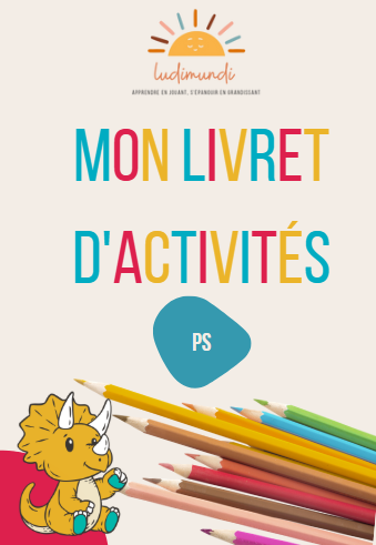 Le cahier d'activités complet pour éveiller les 2-4 Ans avec Tricki le dinosaure
