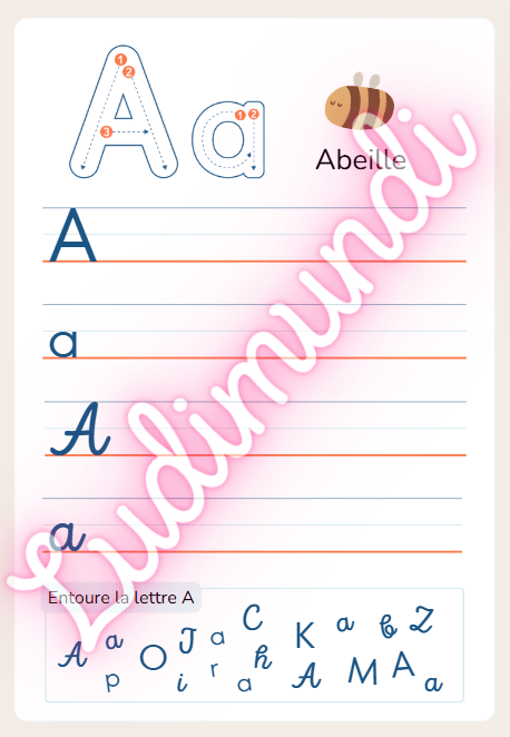 Cahier d’apprentissage écriture – GS | LudiMundi - LudiMundi