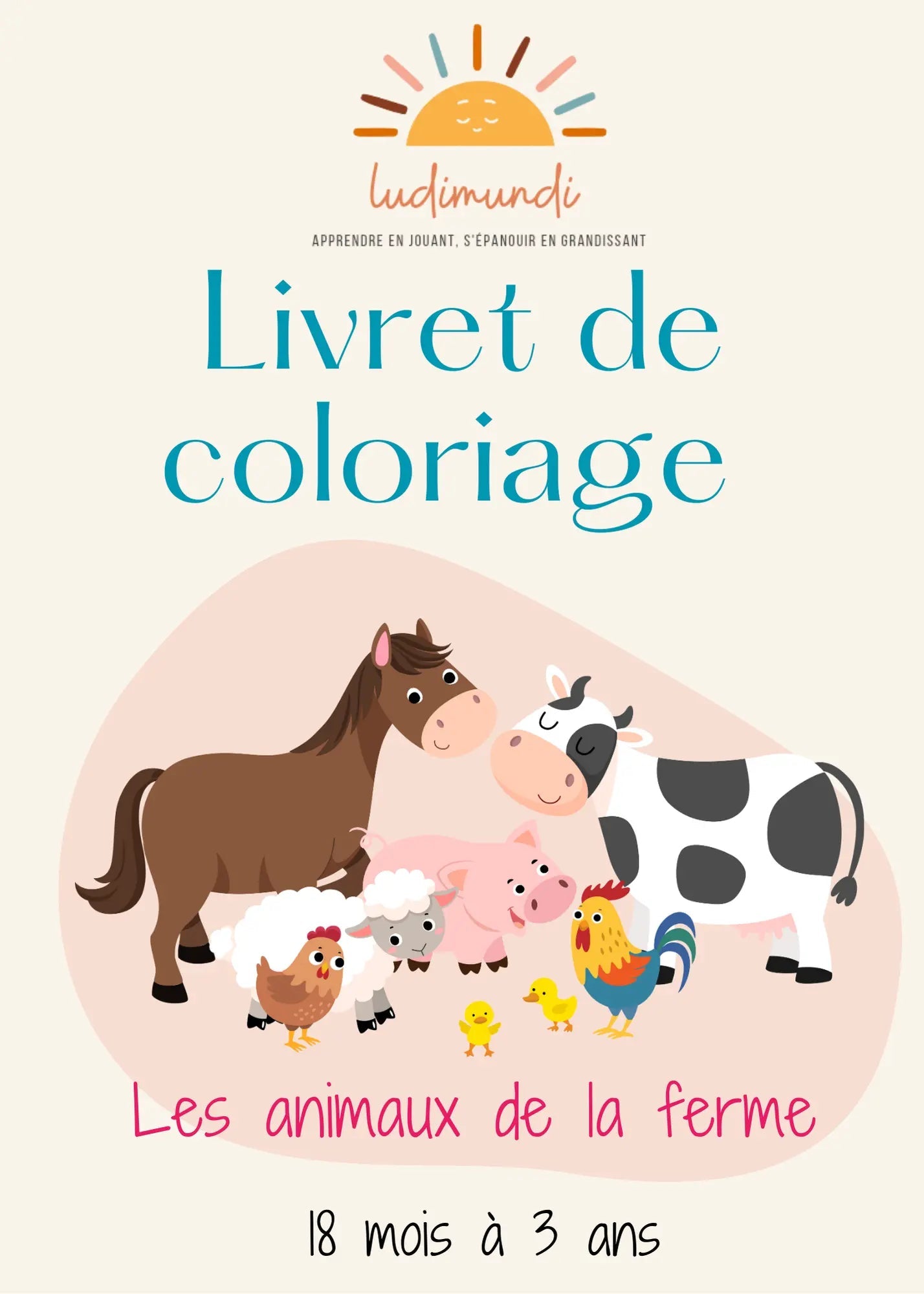 Coloriage animaux de la ferme à imprimer : un voyage à la campagne ! - LudiMundi