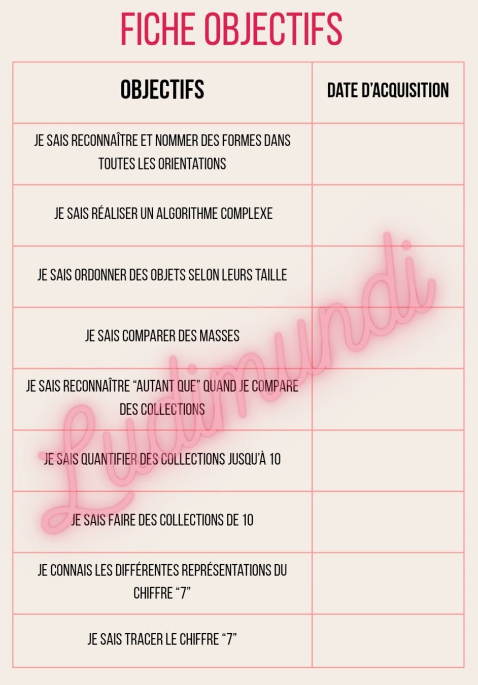 Livret activité mathématiques GS - apprendre en s'amusant - LudiMundi