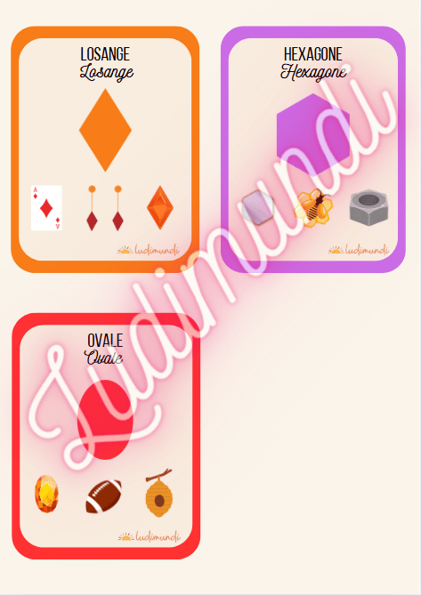 Pack de cartes éducatives - apprendre les formes en s'amusant - LudiMundi